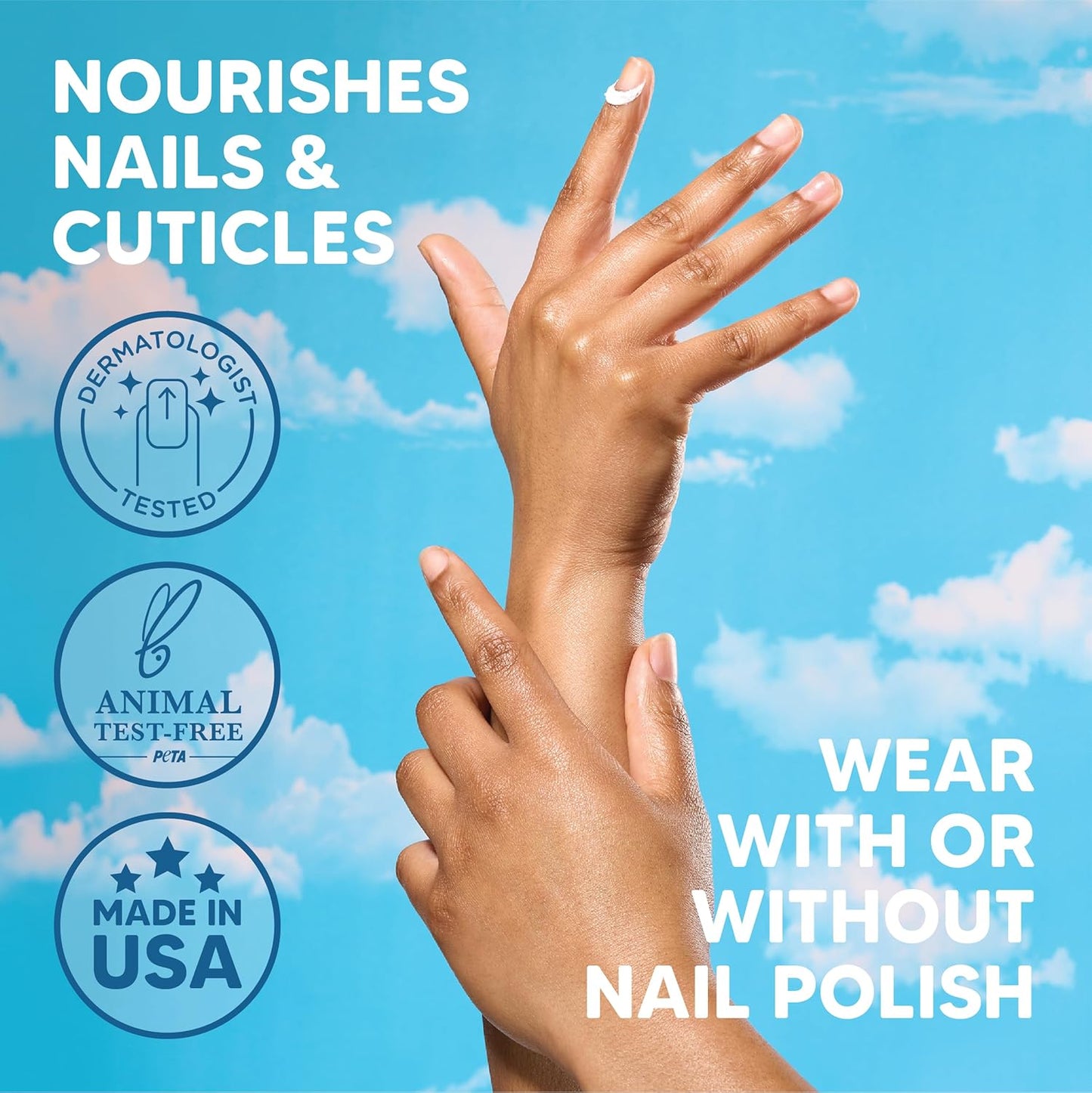 Onyx Professional Hard as Hoof Nail Strengthening Cream, Shea Butter Scent - Nail Growth & Conditioning Cuticle Cream Stops Splits, Chips, Cracks & Strengthens Nails, 1 oz