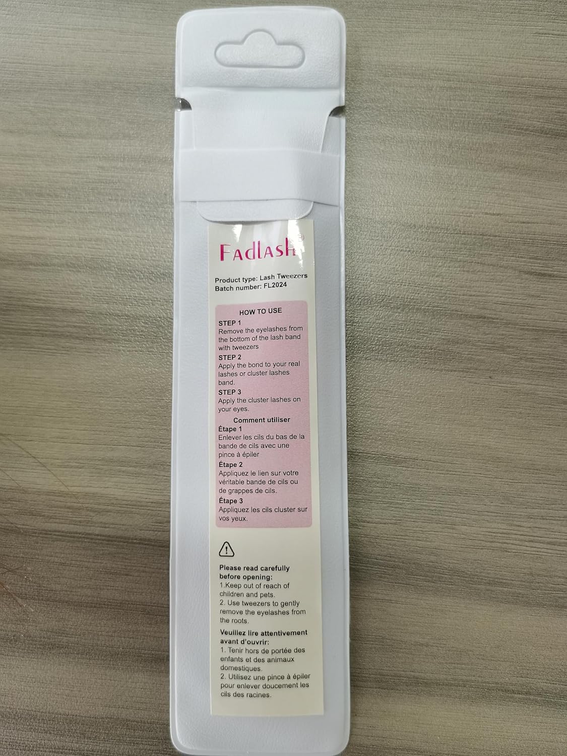 Eyelash Extension Tweezers FADLASH Tweezers Precision Slanted Straight Tip for Isolation & Classic Lash Extensions Pointed Lash Tweezers for Eyelash Extensions Pink