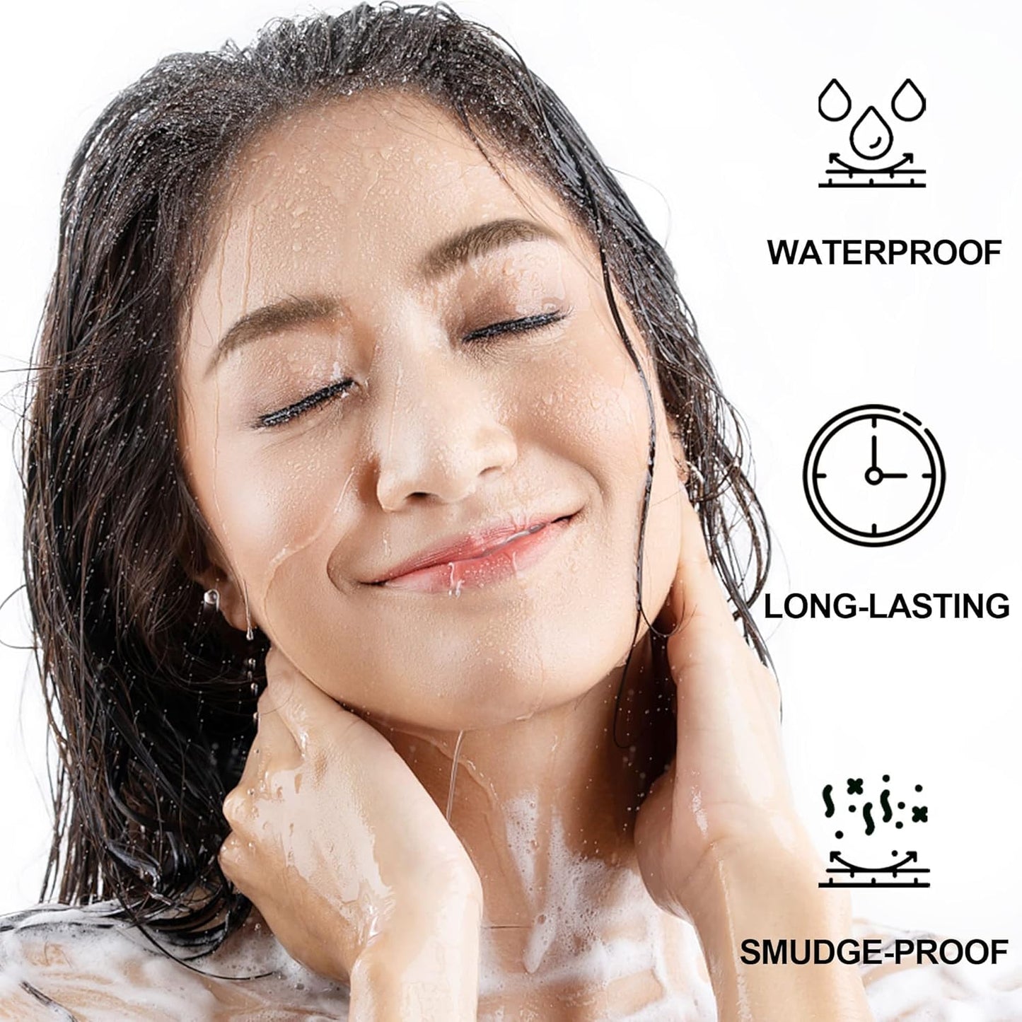 Microblading Eyebrow Pencil, Eyebrow Pen with an Upgrade Micro-Fork Tip Applicator, Waterproof Long-Lasting Microblading Brow Pen, Brow Pencil for Natural Looking Brows Makeup, Gray, 1Pcs