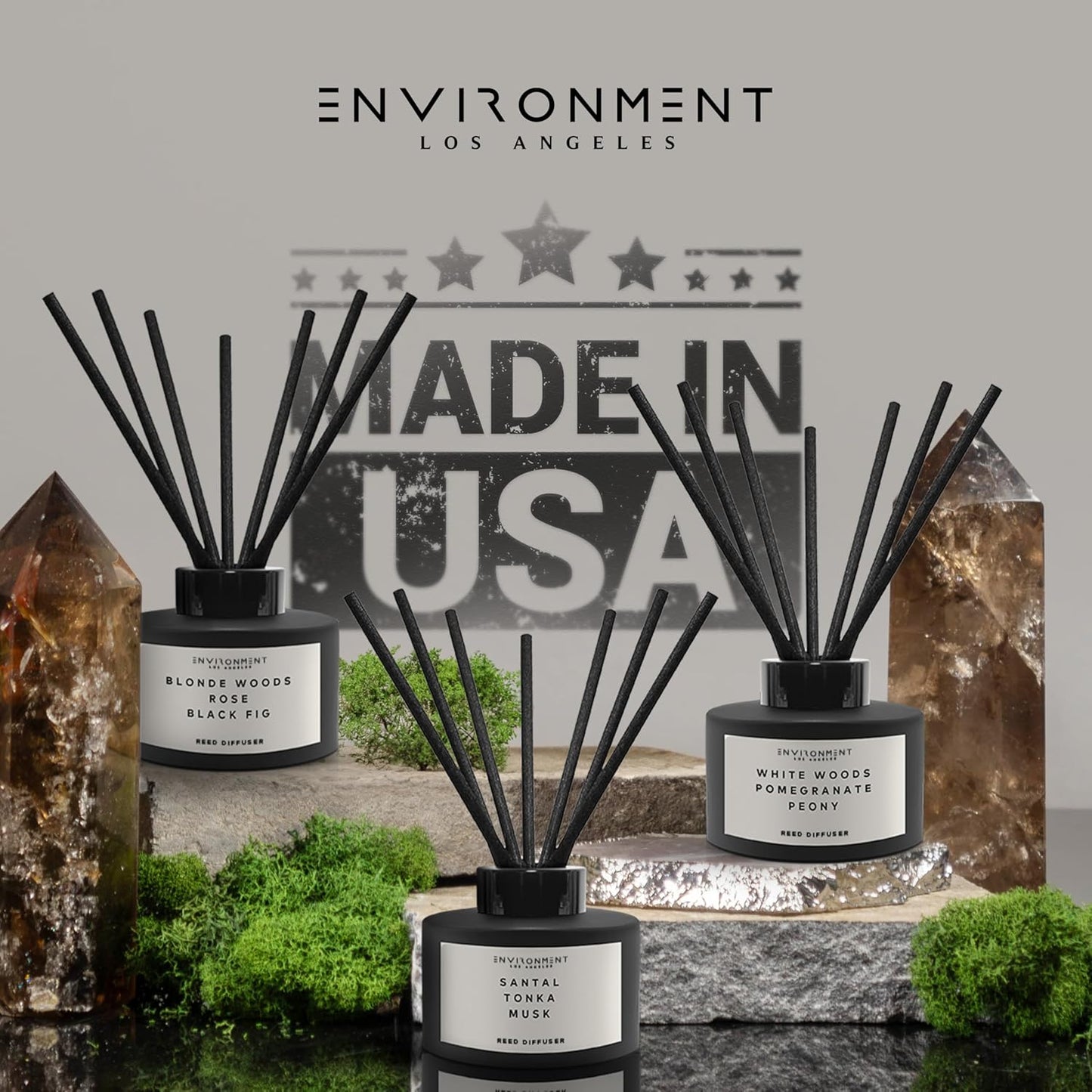 Environment Inspired by Designer Perfume DYPT Reed Diffuser, 200ml Luxury Scented Aromatherapy (Baies | Currants | Quince) Reed Diffusers for Home, Diffusing Oil Fragrance, Home Fragrance Products