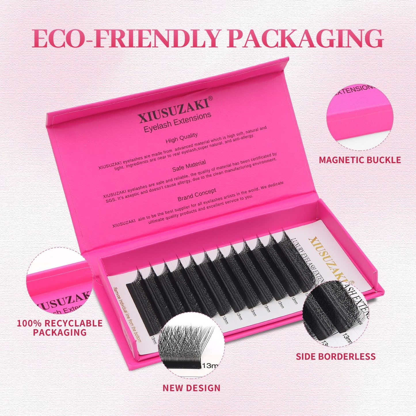 W Lash Extensions Supplies 4D Eyelash Extensions W Shape 0.07mm Thickness D Curl 9mm Premade Fans Easy Fan Lashes Volume Matte Black 12 Rows Crisscross Eye Lashes(W-4D-0.07-D,9mm)