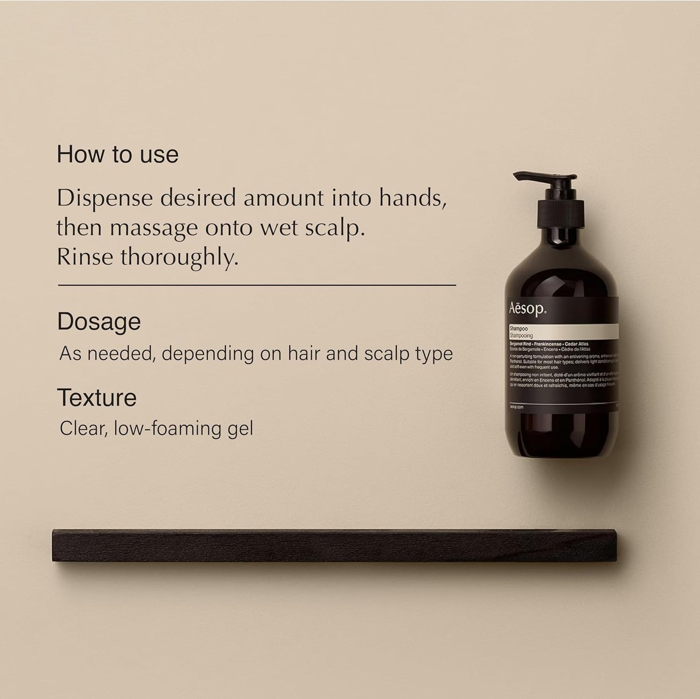 Aesop Geranium Leaf Body Cleanser and Shampoo | Paraben, Cruelty-free & Vegan | 16.9 oz