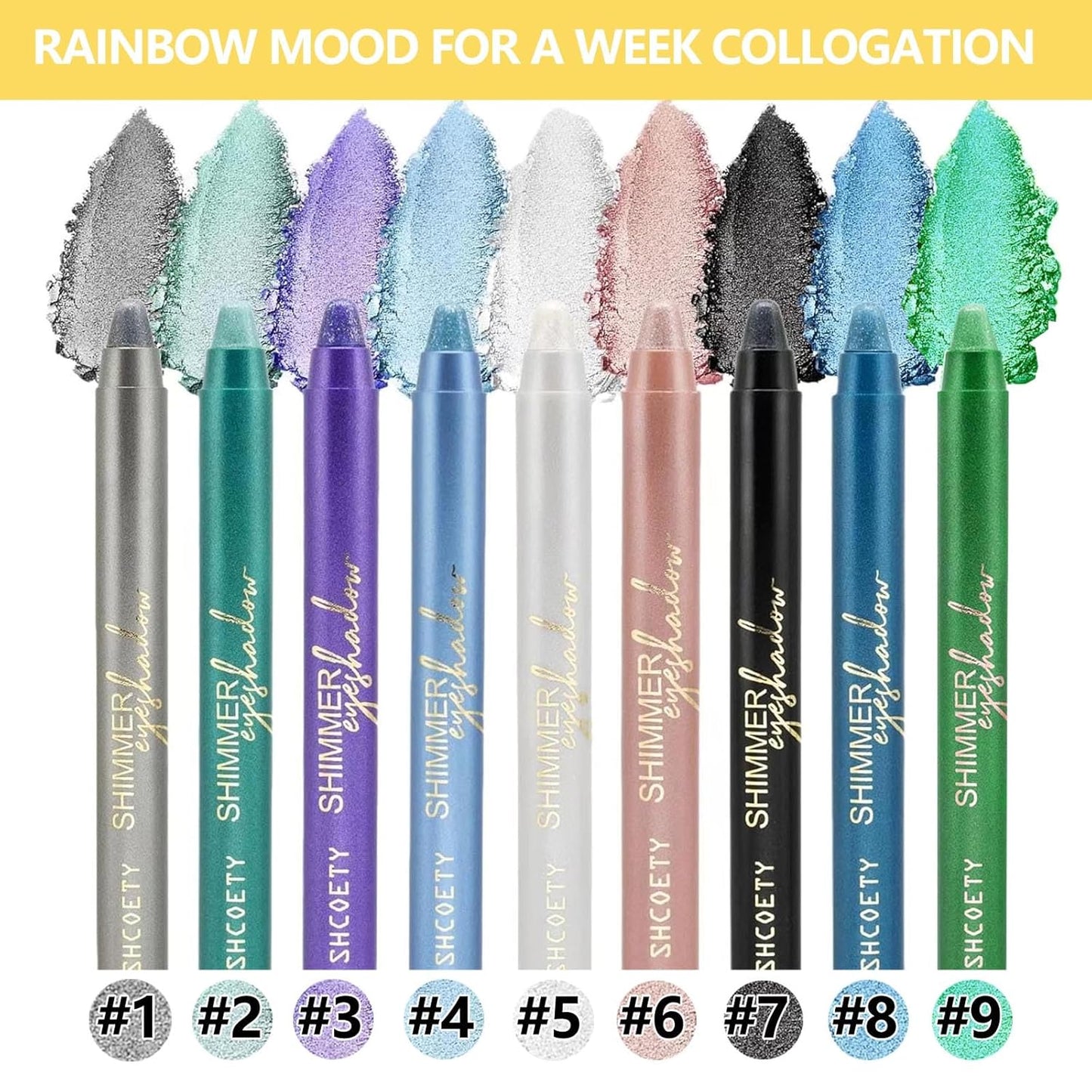 Purple Eyeshadow Stick, Blendable Creamy eyeshadow Eye Brightener Stick, Waterproof Eyeshadow Pencil Long Lasting Crayon, Smooth Shimmer Eye Shadow Highlighter Eye Liner Makeup.#3 purple shimmer