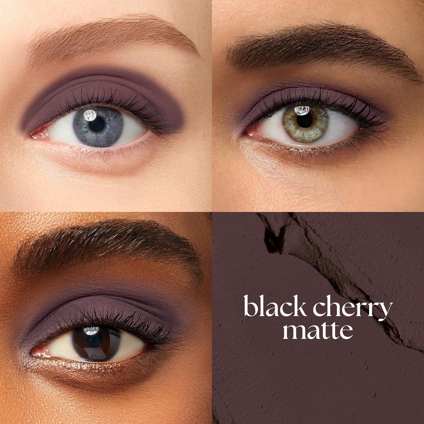 Julep Eyeshadow 101 Cream-to-Powder Waterproof Shadow Stick – Black Cherry Matte – Long-Lasting, Crease-Proof, Rich Toned Burgundy Matte Cream Eyeshadow with Built-in Smudger