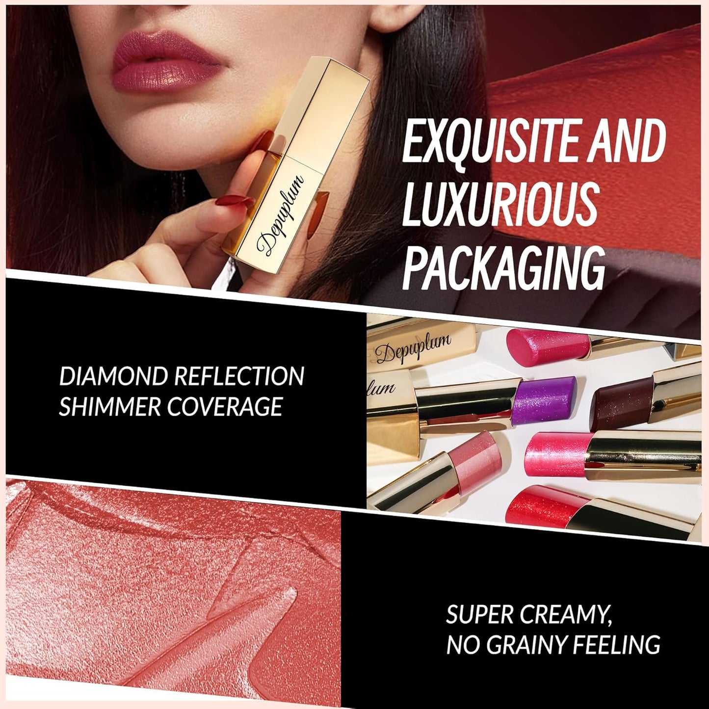 Nude Pink Lipstick Moisturizing for Women Shimmer Tinted Lip Balm Hydrating Nourishing Lip Gloss Vegan& Cruelty Free Lip Makeup, ZG114 New Moon