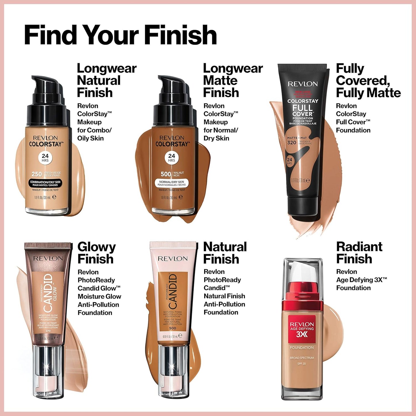 Revlon ColorStay Full Cover Longwear Matte Foundation, Heat & Sweat Resistant Lightweight Face Makeup, Mahogany (420), 1.0 oz
