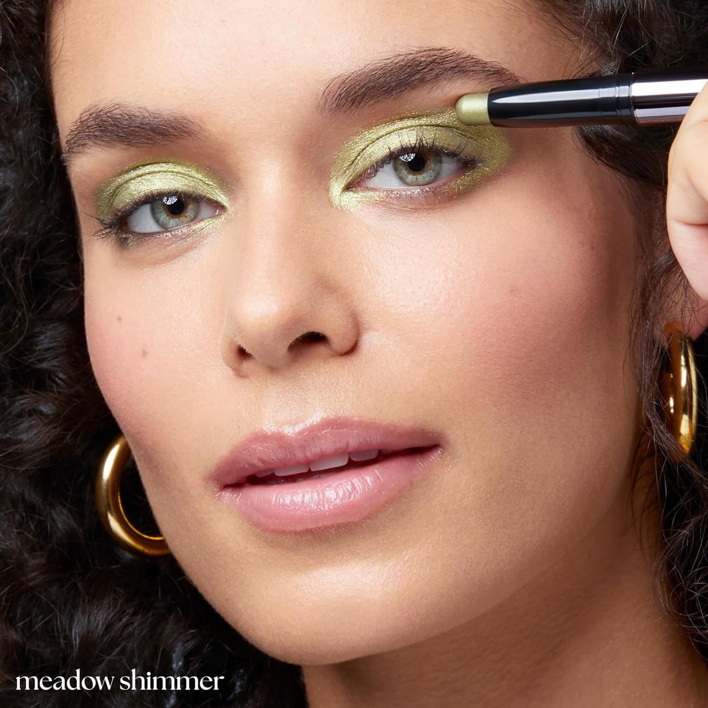 Julep Eyeshadow 101 Cream-to-Powder Waterproof Shadow Stick – Meadow Shimmer – Long-Lasting, Crease-Proof, Earthy Green Shimmer Cream Eyeshadow with Built-in Smudger
