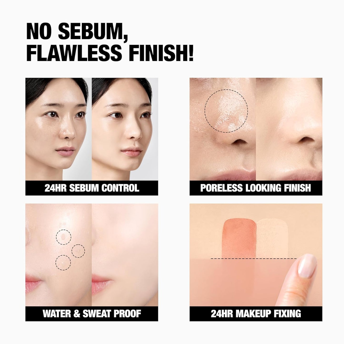 TFIT Translucent Set Finishing Powder - Sebum Control Face Loose Powder, Matte & Silky Finish, Lightweight, Long-lasting, Korean Makeup Setting Powder (2.1 Medium Beige, 0.24 Oz.)