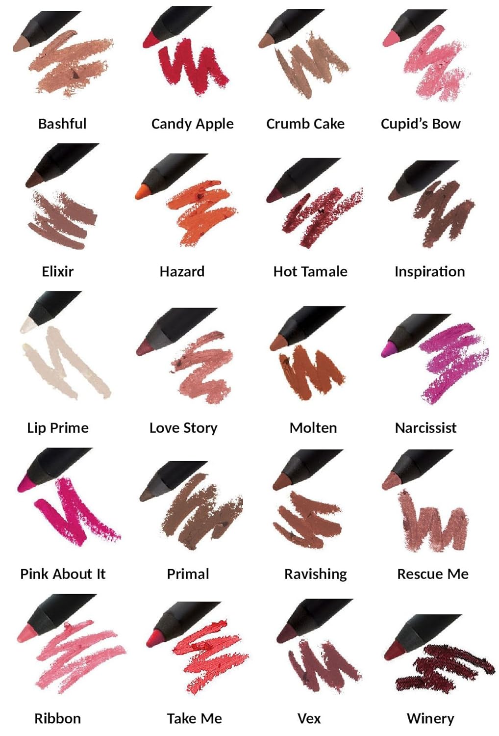 Jolie Waterproof Ultimate Lip Liner Pencil - MOLTEN (burnt orange)