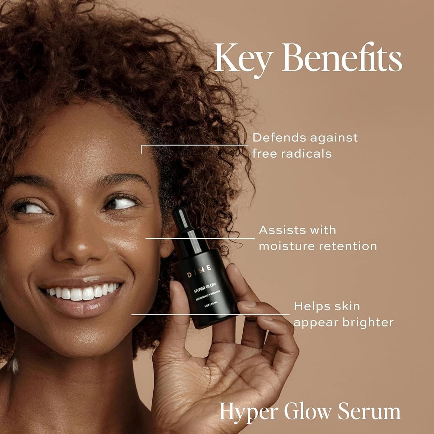 Dime Beauty Serum Set - Includes Hyaluronic Acid + Hyper Glow Serum (30 ml Each)