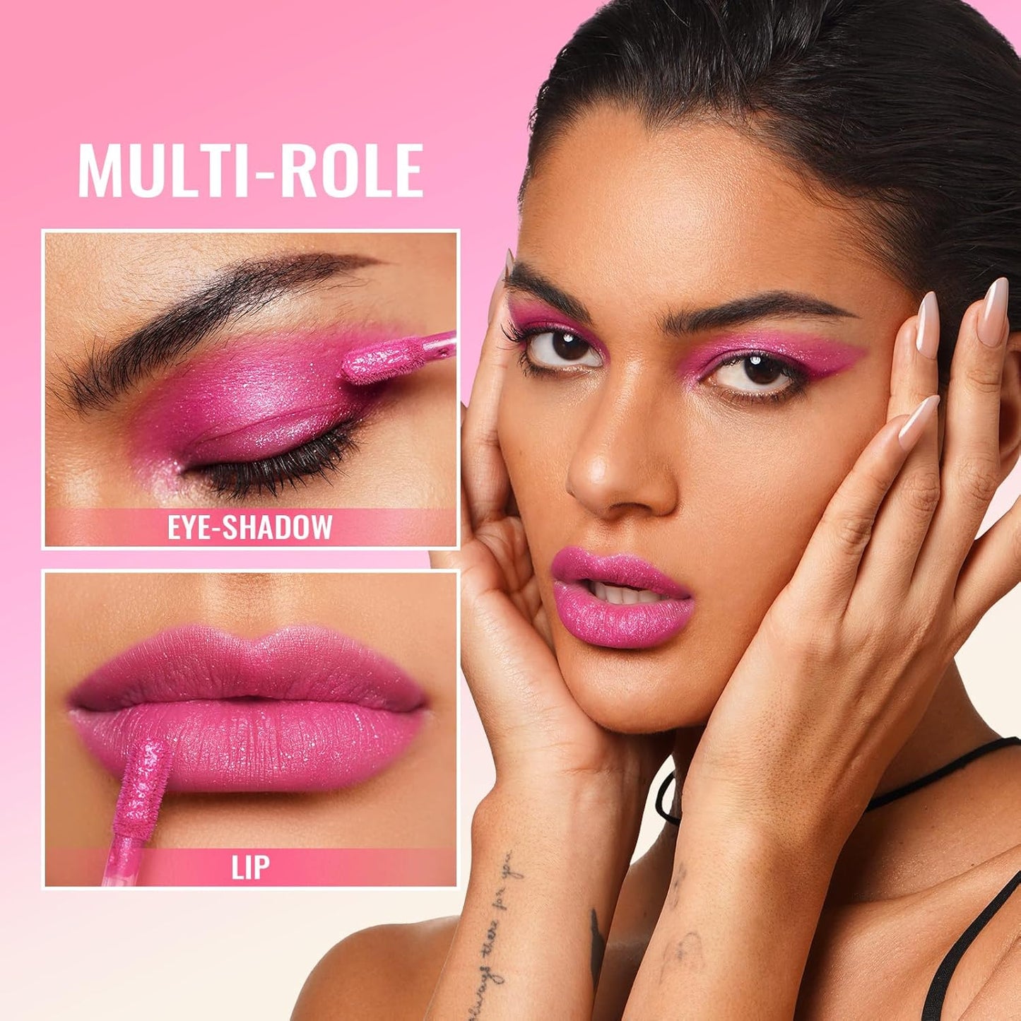 Oulac Pink Matte Liquid Lipstick for Women, Long Lasting Lipstick Waterproof Lip Stain, No Transfer, Creamy High Pigmented Formula with Rose Oil, Vegan & Cruelty-Free MS08