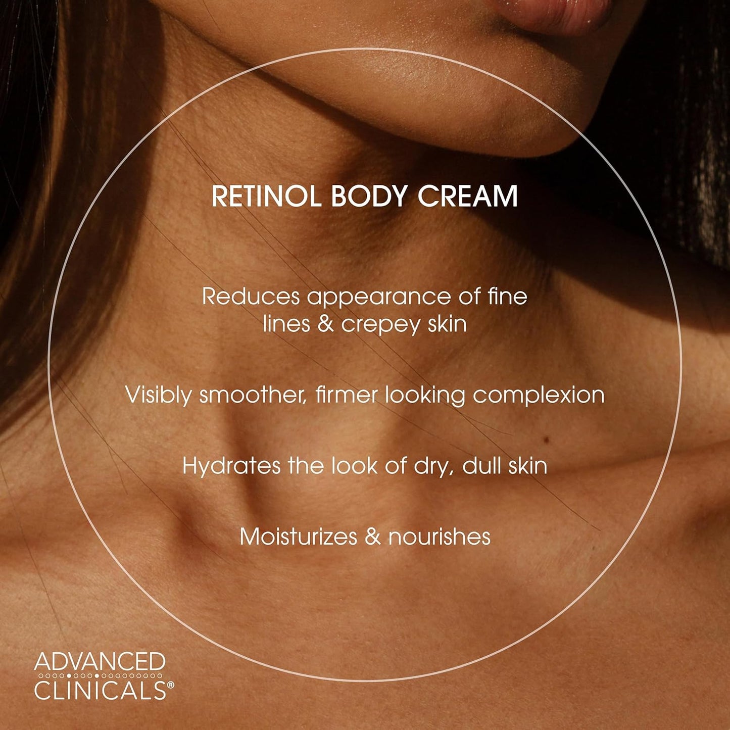 Advanced Clinicals Retinol Body Lotion + Collagen Body Oil 2pc Skincare Set For Women & Men | Fragrance Free Retinol Lotion + Collagen Massage Body Oil To Improve Appearance Of Crepey Skin, 2pc Set