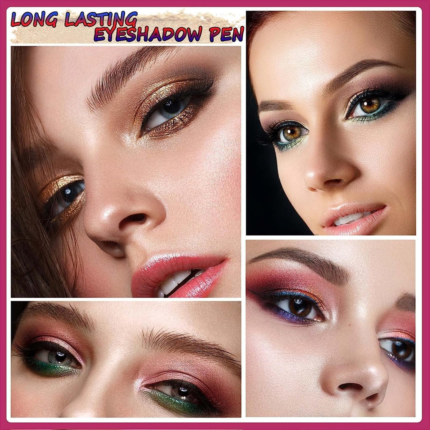 Blue Eyeshadow Stick Makeup, Cream Shimmer Eye Shadow Pencil, Hypoallergenic Waterproof Long Lasting Crayon, Smooth Glitter Primer Palette Eyeliner Make up