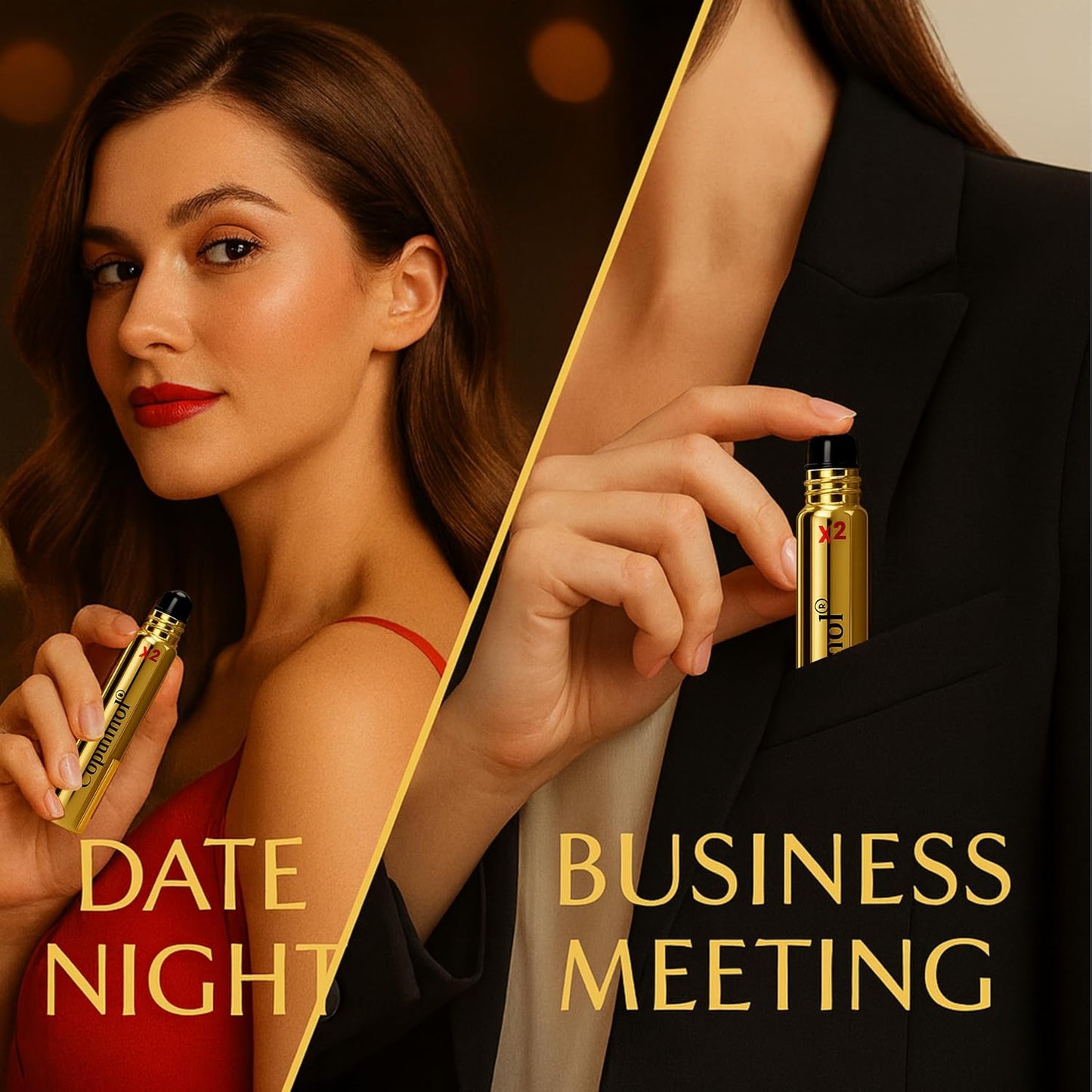 Pherolec Global COPULINOL X2 100% Pheromone for Women Strength Pheromones Perfumes for Women Cologne Essential Oil Long-lasting Infused Scent Travel Perfume For Her Fragrances 0.27 Fl. Oz Roll On