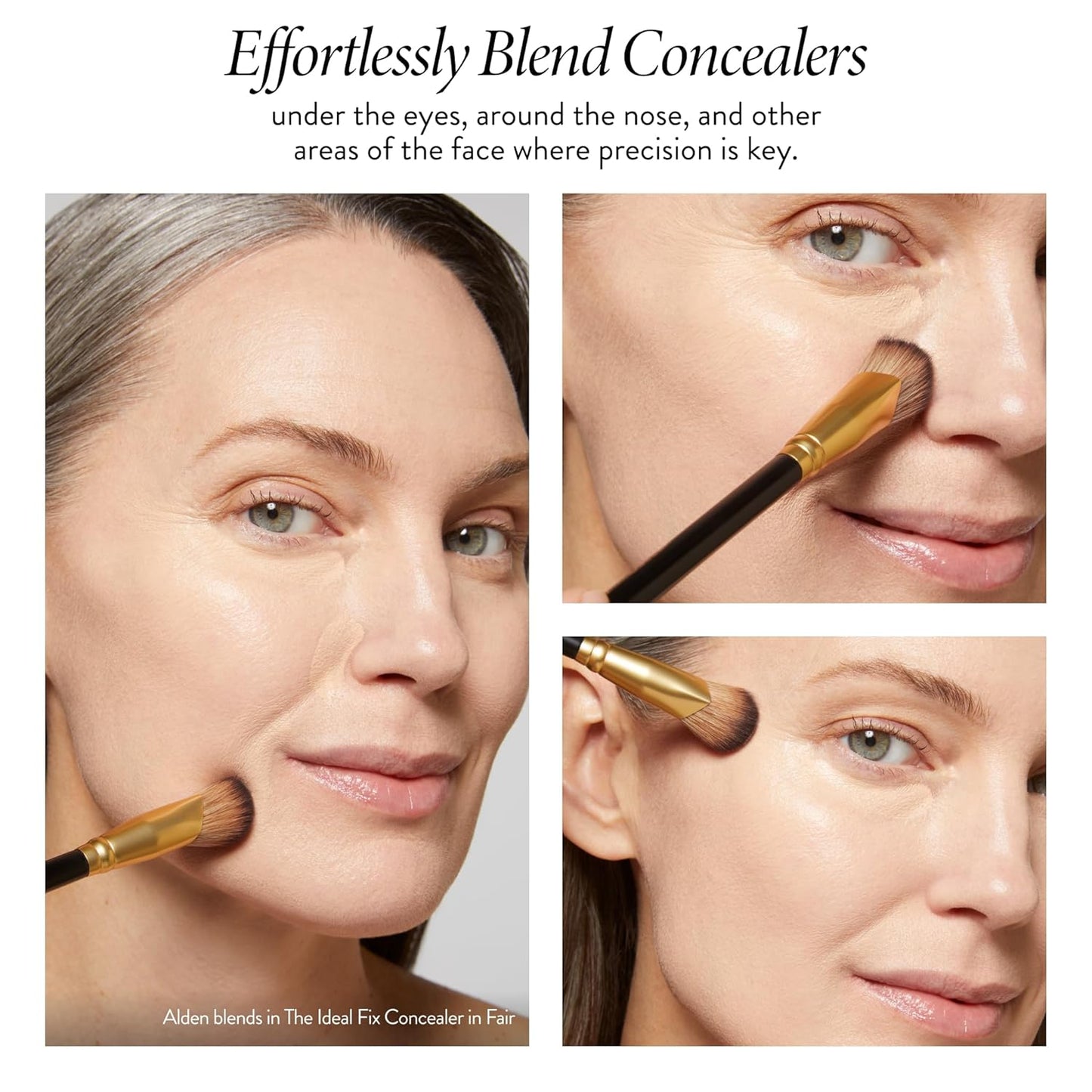 LAURA GELLER NEW YORK Angled Precision Concealer Brush - Professional Makeup Brush