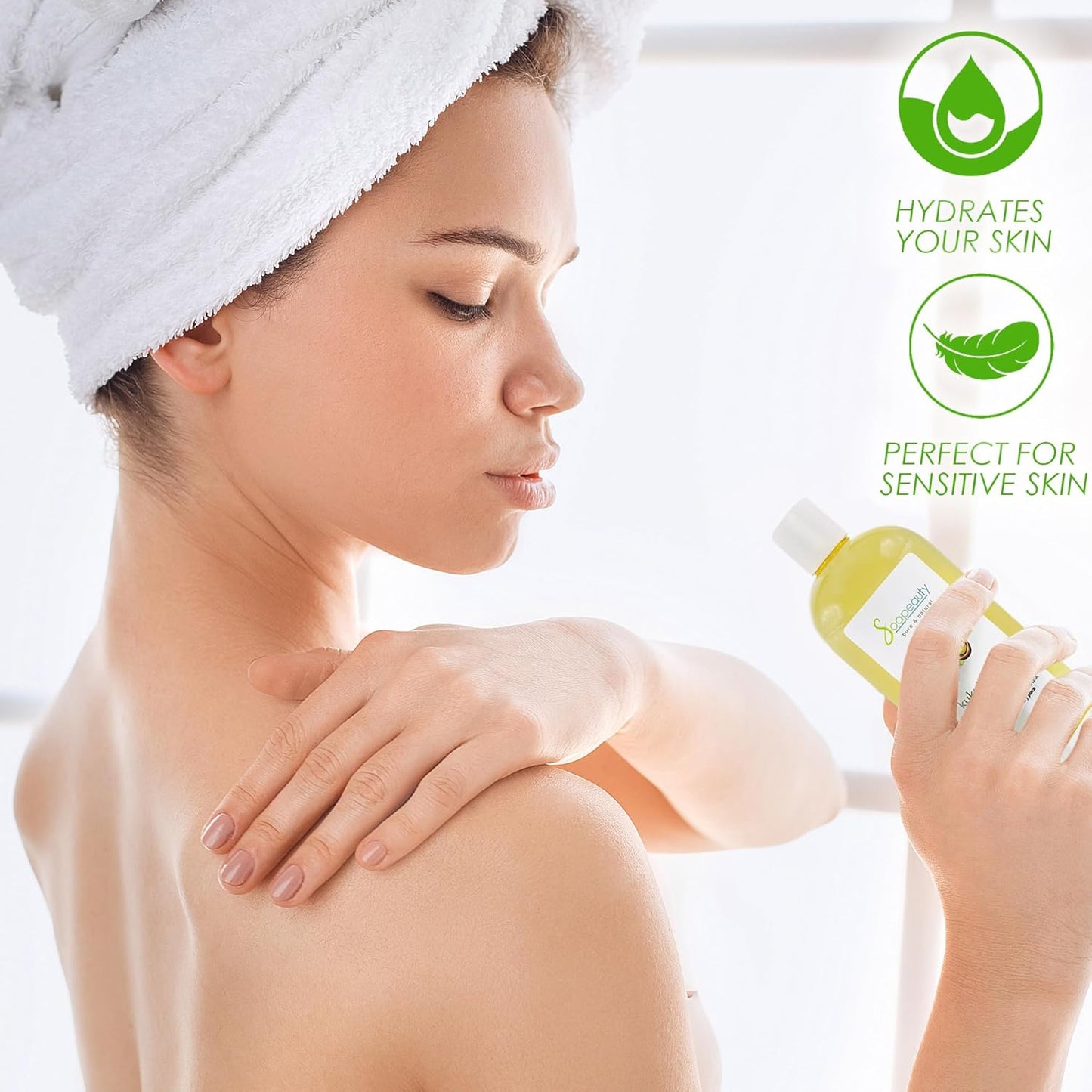 Soapeauty Kukui Nut Oil | 100% Pure & Natural | Cold Pressed | Moisturizing Oil for Skin, Hair, and Soap Making | 64 fl oz