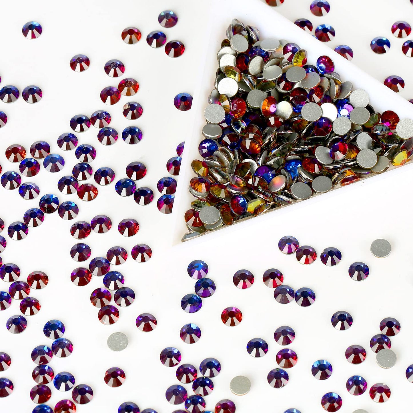 1440Pcs Blue Blaze Crystal Rhinestones,Glass Flatback Rhinestones Gemstones for Nail Face Makeup Art Crafts Clothes Decoration-(SS16,4.0mm,Blue Blaze)