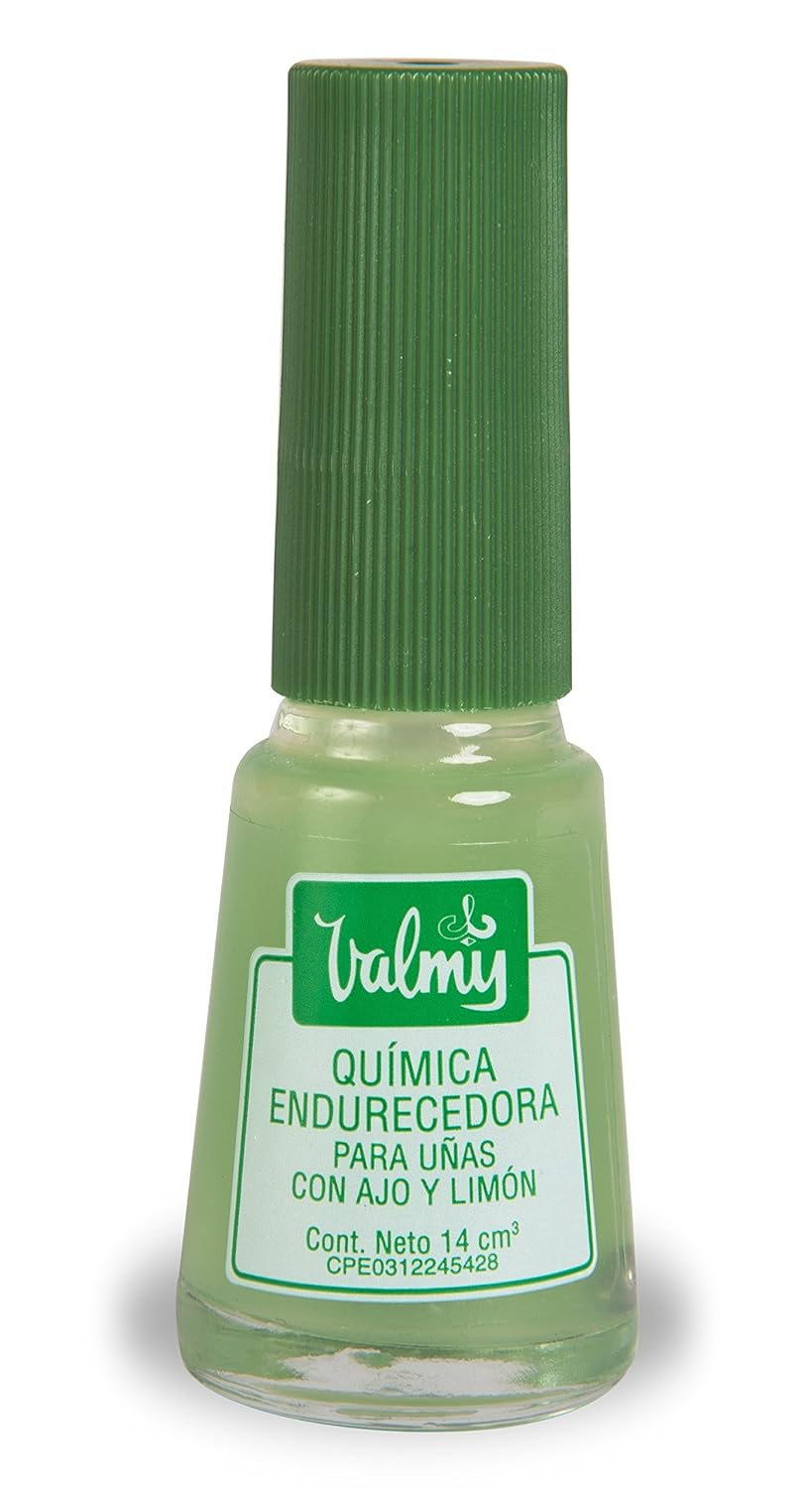 2in1 Garlic Nail Hardener & Lemon Nail Whitener Base Coat Nail Polish - Nail Strengthener for Thin Nails and Growth, Yellow Nails Treatment - Endurecedor de Uñas, 0.47 Fl oz