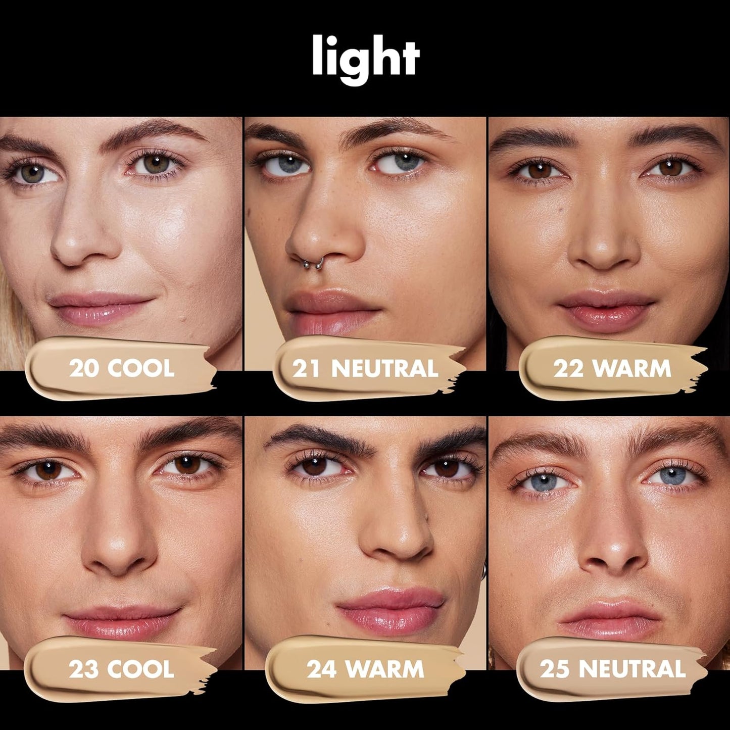 e.l.f. Soft Glam Foundation, Medium Coverage, Long-Lasting & Buildable Foundation For A Smooth, Satin Finish, Vegan & Cruelty-Free, 22 Light Warm