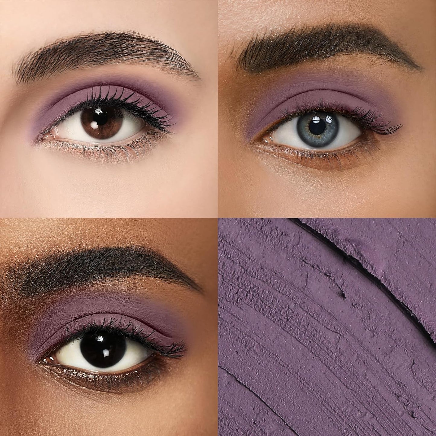 Longwear Cream Eye Shadow Sticks (67 Amethyst Matte),Smudge-Proof, Waterproof Eyeshadow,Silky Formula Glitter With Makeup Brush,Dark Purple