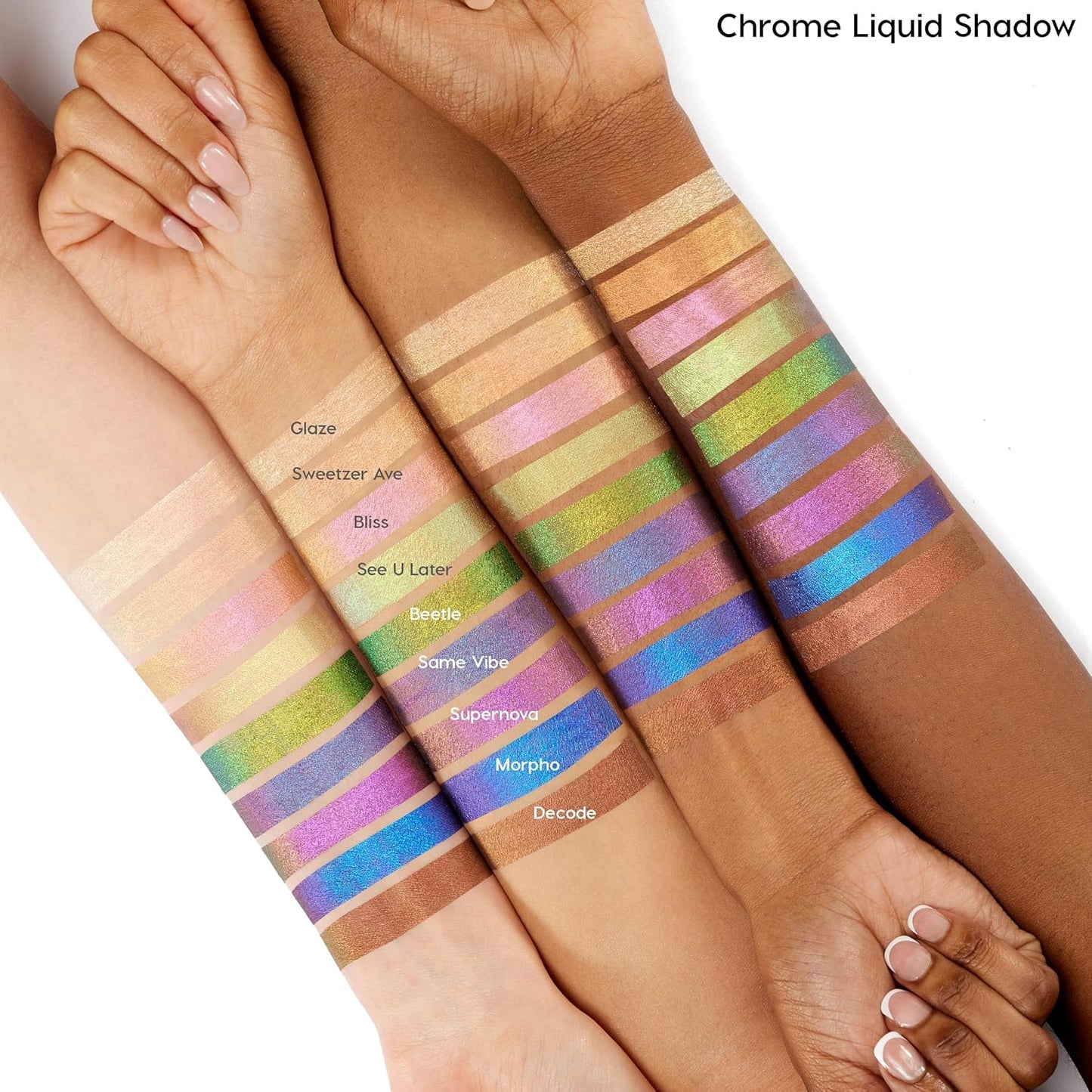 ColourPop Chrome Liquid Eyeshadow - Color-Shifting Chrome Eyeshadow with Long-Lasting & Ultra-Pigmented Formula - Glaze (0.05 oz)