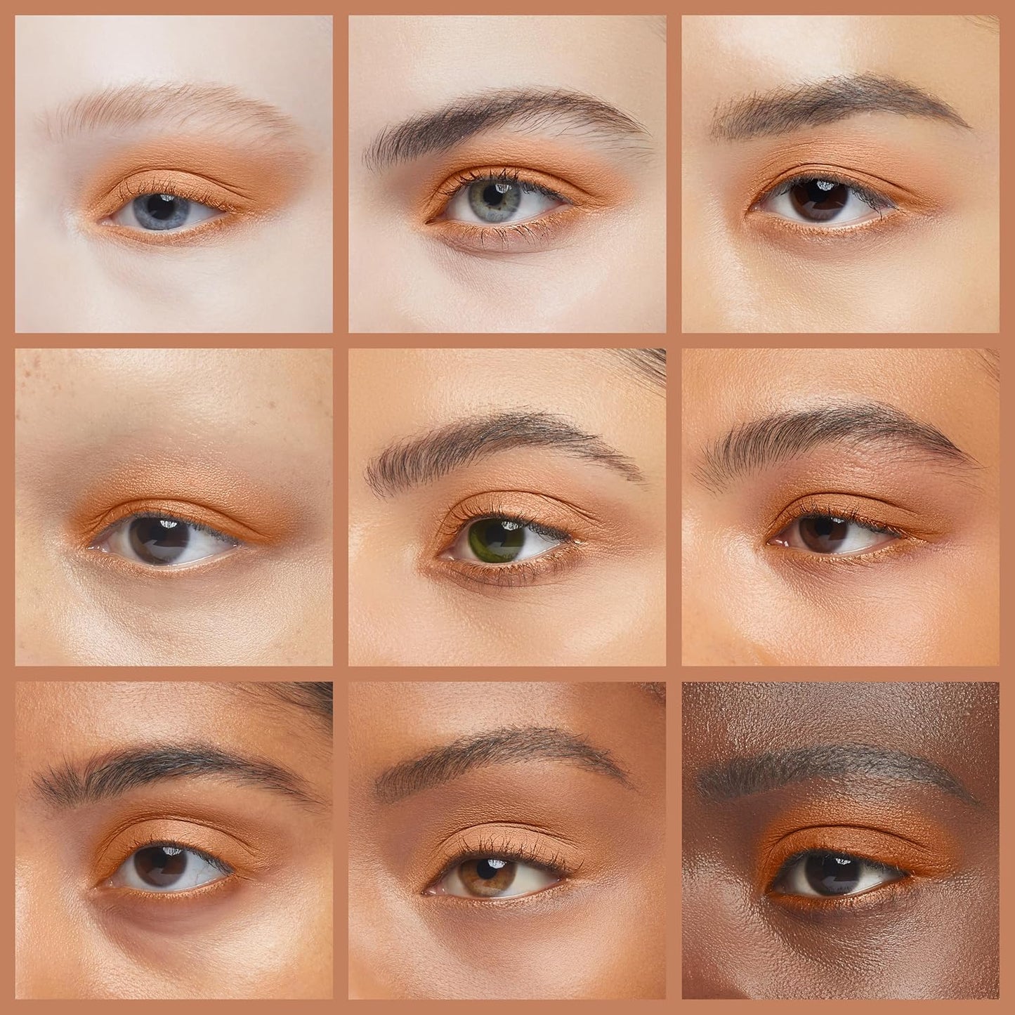 Maple Brown Beige Tan Dark Peach Matte Opaque Pressed Powder Single Vegan Eyeshadow; Talc, Paraben & Cruelty Free