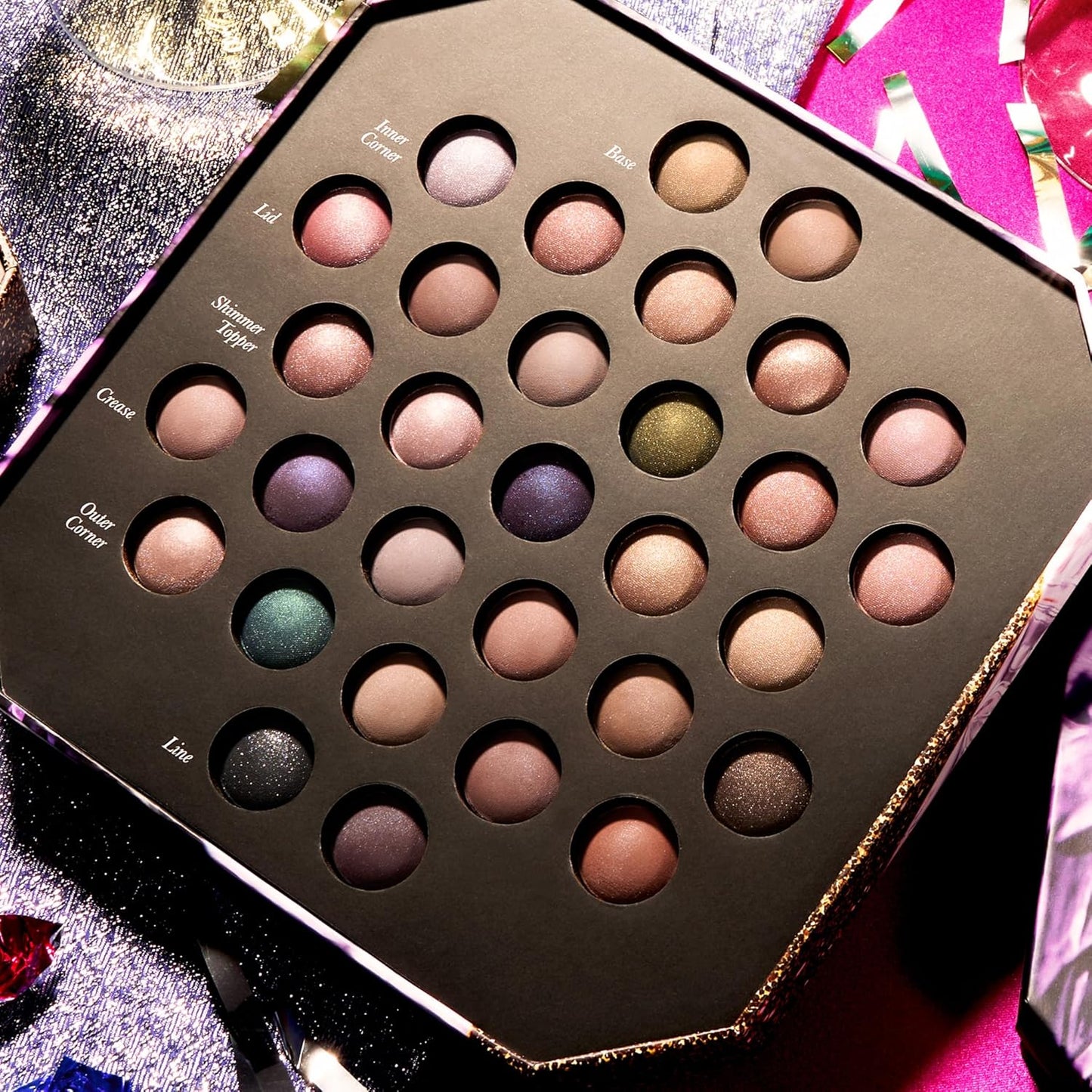 LAURA GELLER NEW YORK The Ultimate Palette Baked Eyeshadow Palette Sensation Soiree - 31 shades - Matte and Shimmer Shades - Pigmented Crease-Proof Eye Makeup