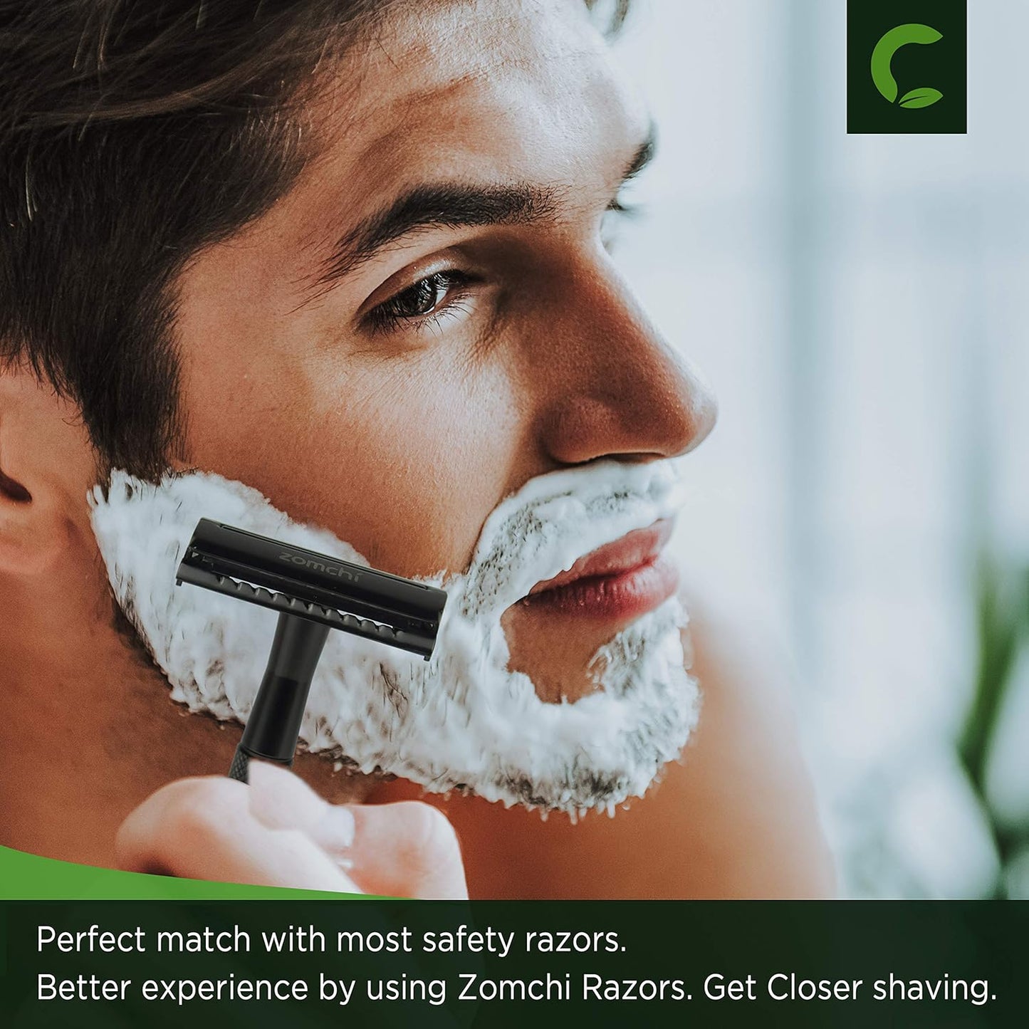 Double Edge Razor Blades, 50 Counts Safety Razor Blades for Shaving, Platinum Stainless Steel Shaving Blades for Men and Women, Fits All Standard Double Edge Razors