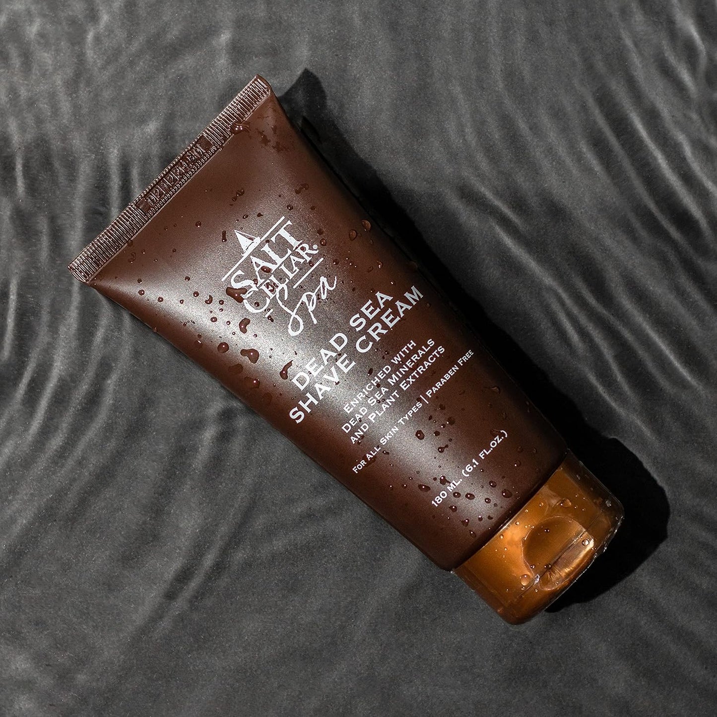 Salt Cellar Dead Sea Shave Cream - All-Natural Men’s Shaving Cream - Enriched Blend of Dead Sea Minerals and Plant Extracts - Delivers a Smooth and Comfortable Shave with a Light Scent – Paraben Free