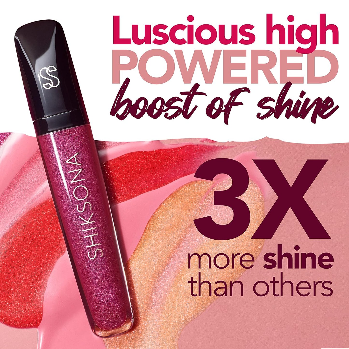 High Shine Lip Gloss | Hydrating, Vegan, Non-Sticky Lipgloss in a Timeless, Universal Color | Sassy Stunner (Sheer Peach with Pink Shimmer)