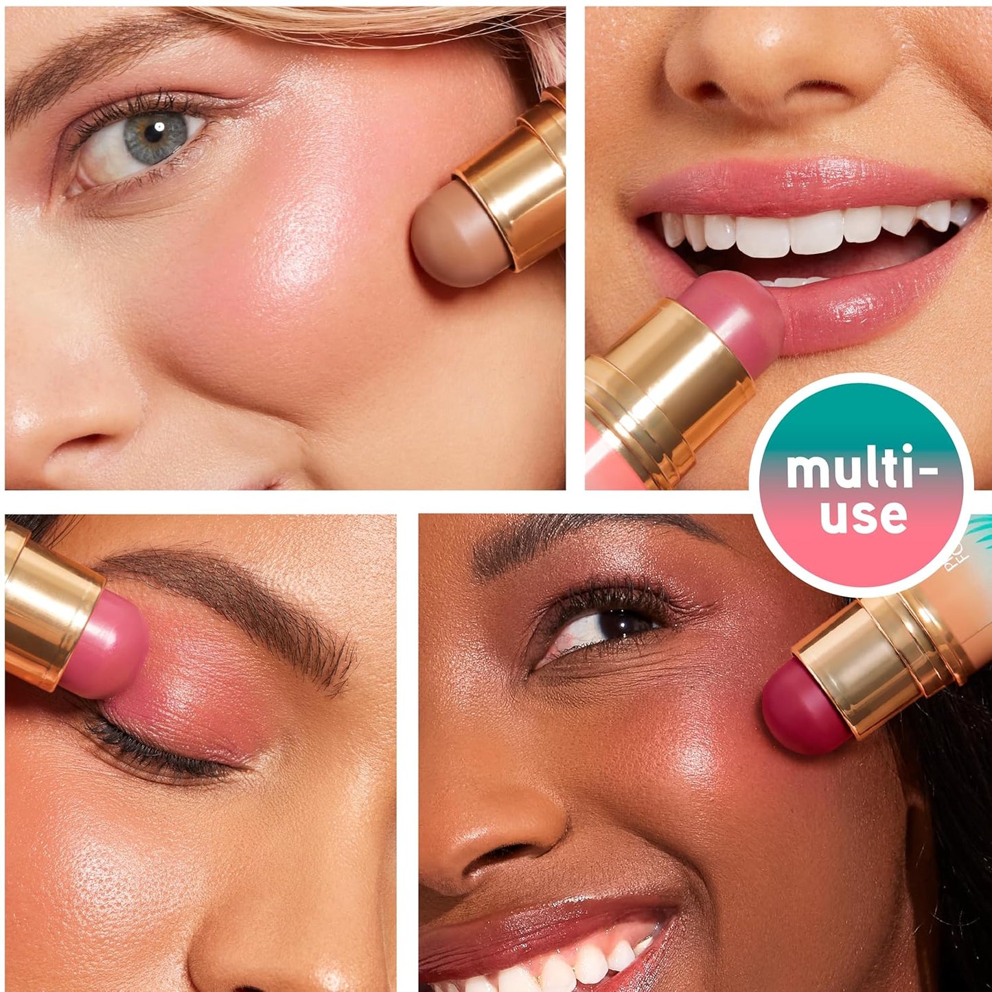 Physicians Formula Butter Glow & Go Multiuse Stick, Ultra-Creamy Radiant Finish Formula with Murumuru Butter, Vegan & Cruelty-Free- Beachy Pink