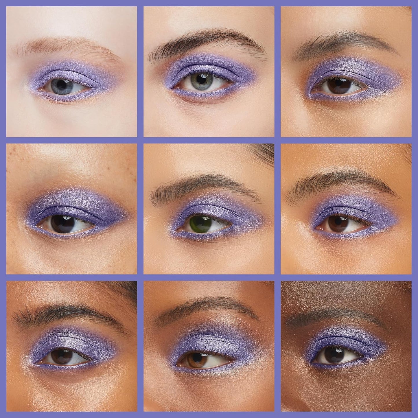Blueberry Shimmering Violet Purple Blue Pressed Powder Single Eyeshadow; Talc, Paraben & Cruelty Free